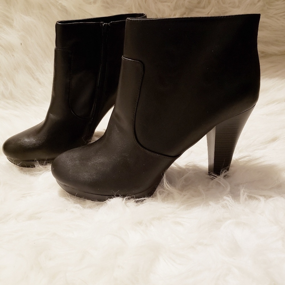 Brand new black booties size 12